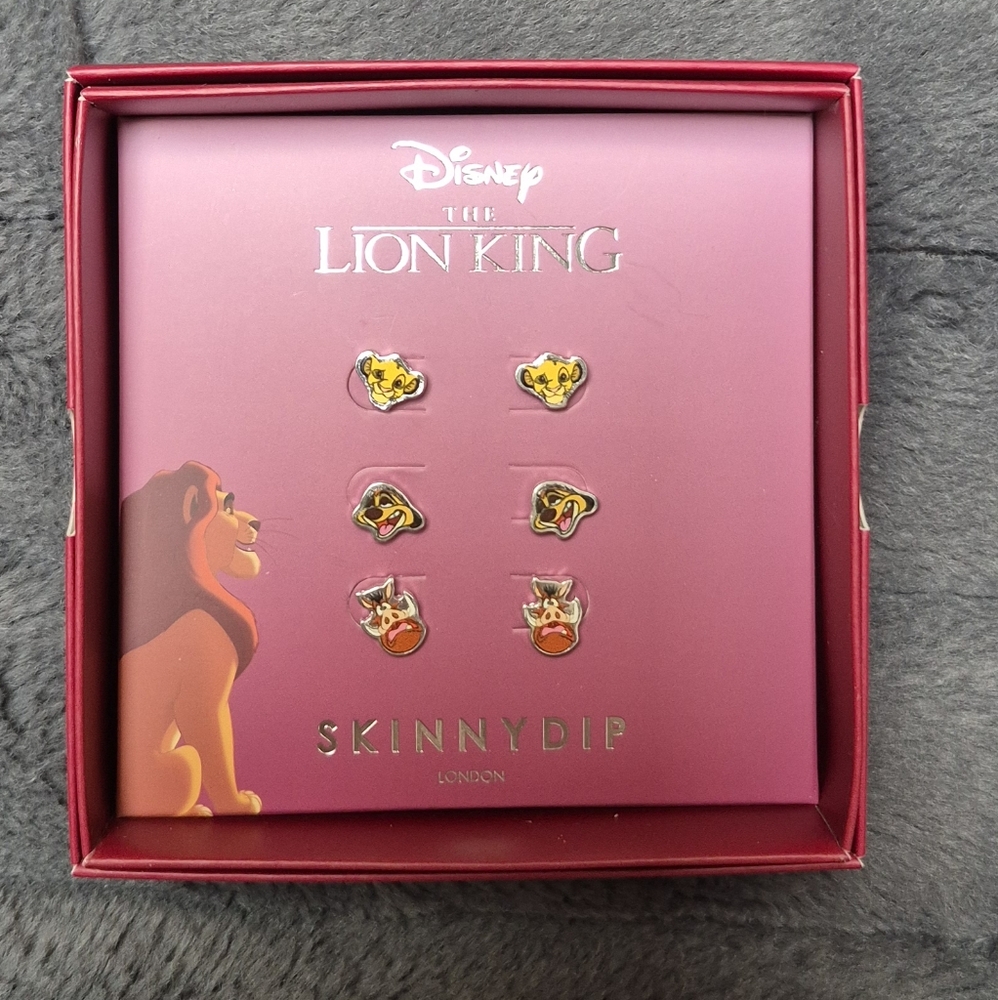 Disney X Skinny Dip The Lion King Earring Set, New With Tags